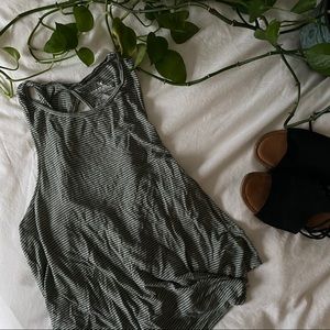 American Eagle Open Back Striped Tank